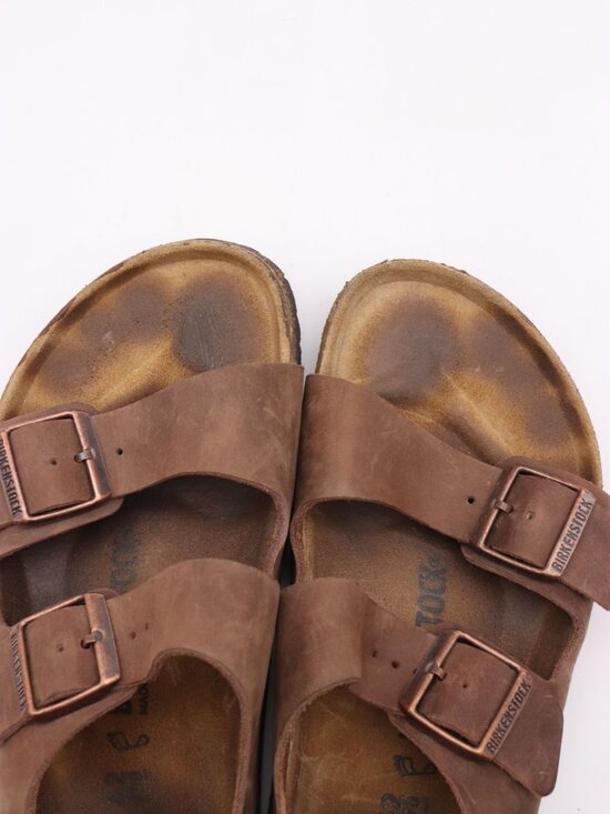 Birkenstock Milano Women\'s 11 Men\'s 9 Birko-Flor Slingback Sandals Brown Leather main image 7